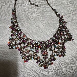Vintage authentic Volm Tn multicolor Necklace and Earrings Set